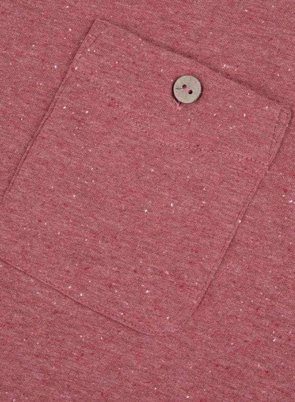 T-shirt col rond rose